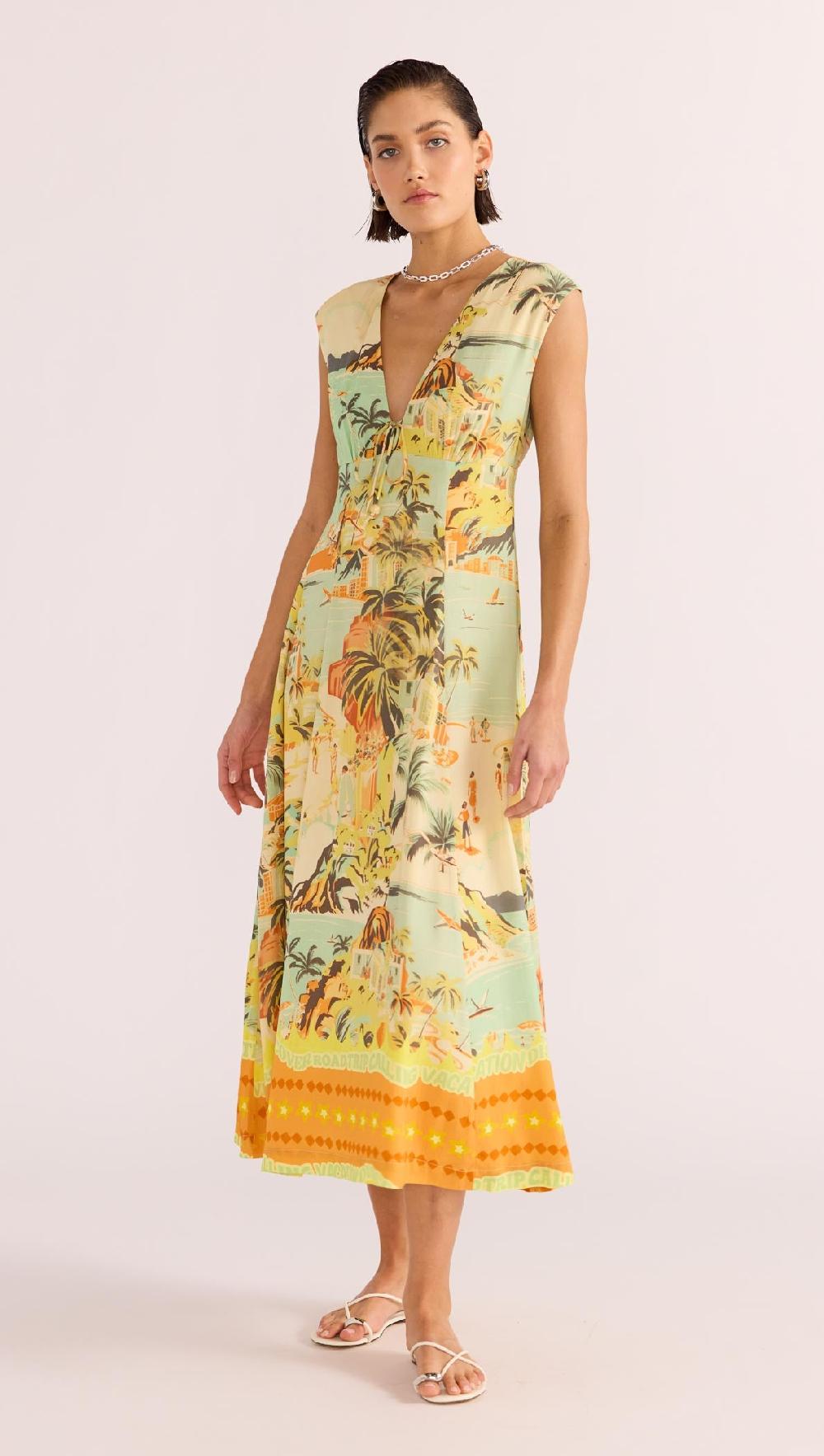 Minkpink Vacanza Midi Dress