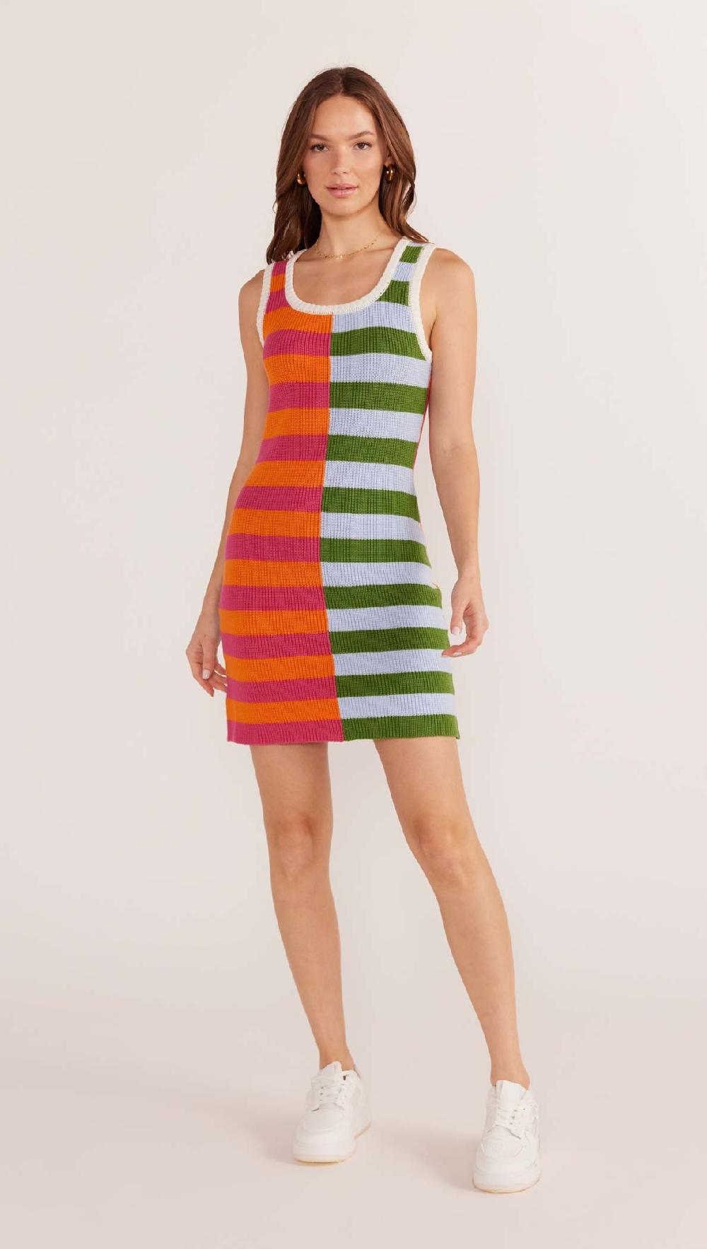 minkpink Vita Stripe Knit Mini Dress - Final Sale