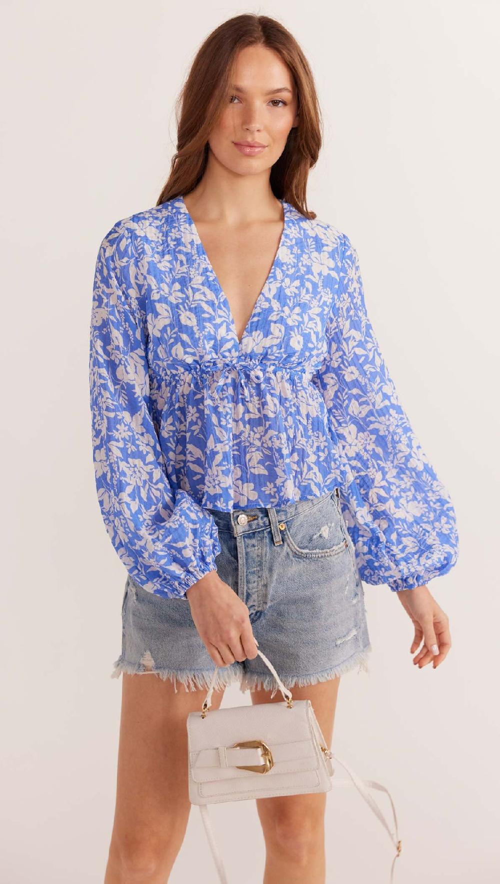 Minkpink Waverly Drawstring Blouse - Final Sale