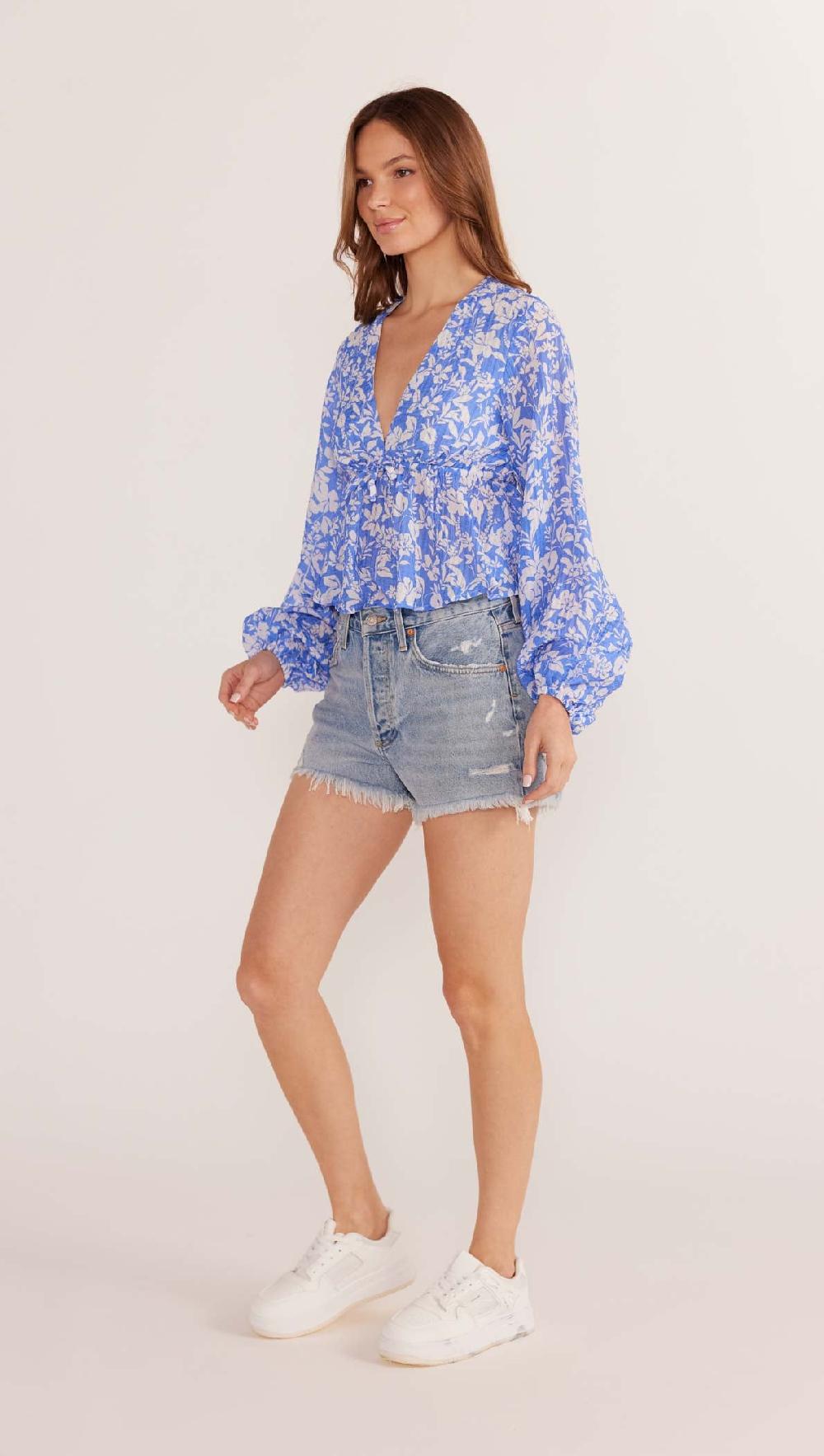 Minkpink Waverly Drawstring Blouse - Final Sale