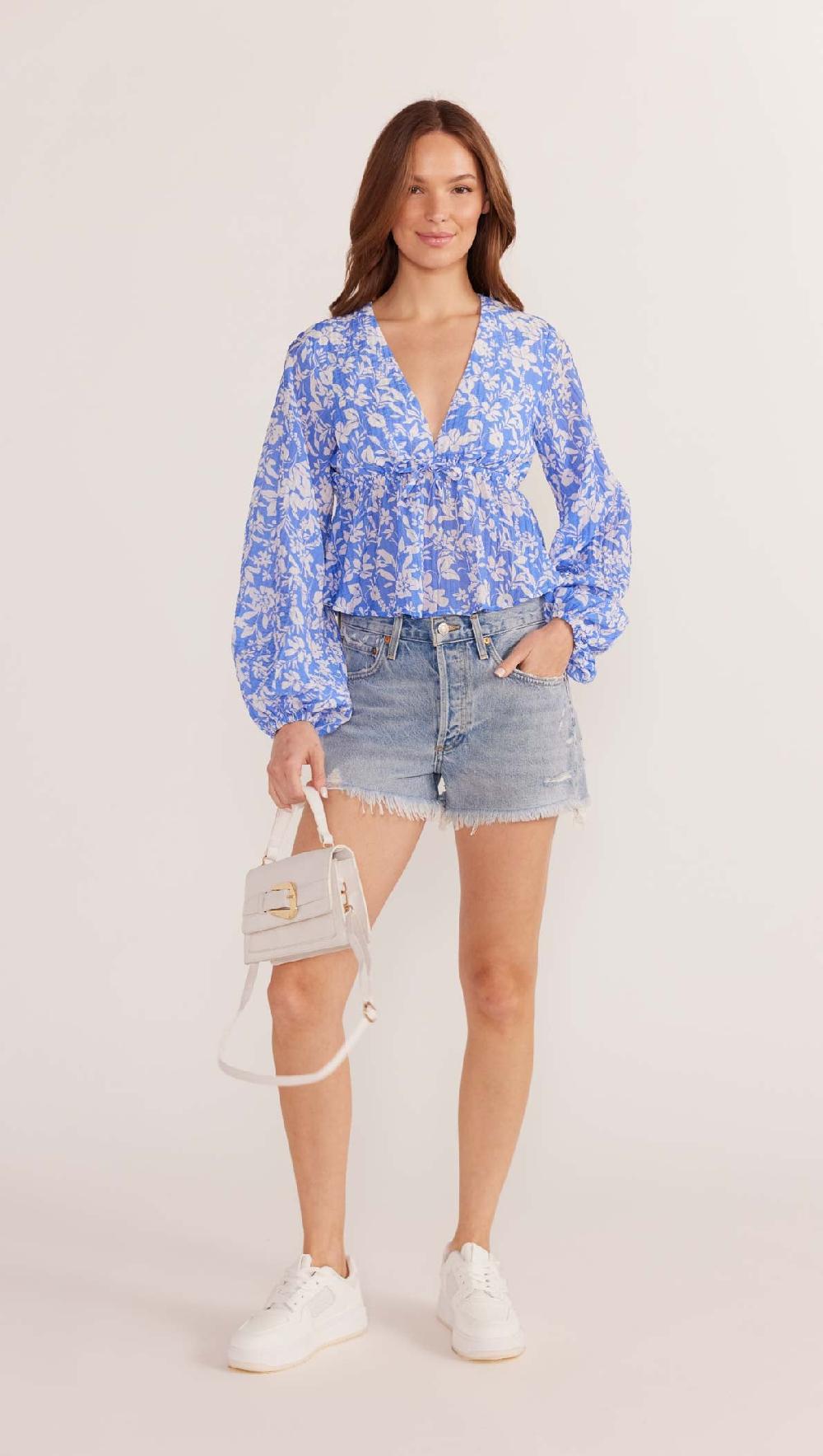 minkpink Waverly Drawstring Blouse - Final Sale