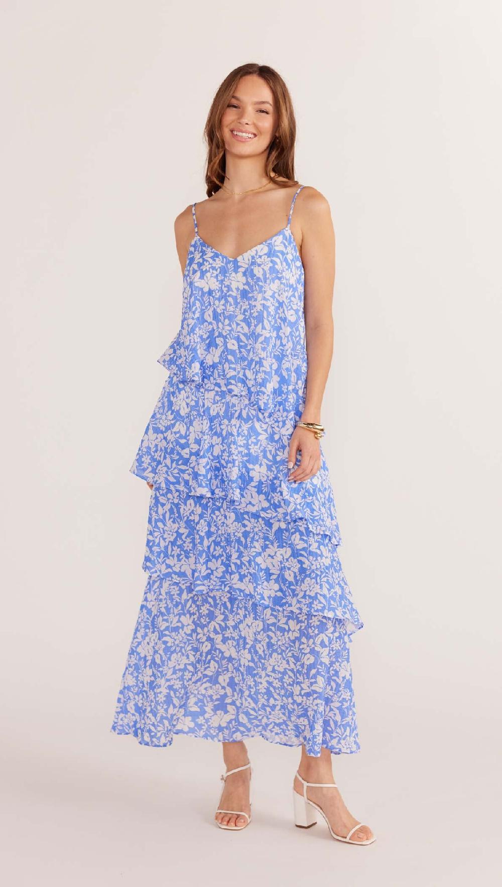 minkpink Waverly Tiered Midi Dress - Final Sale