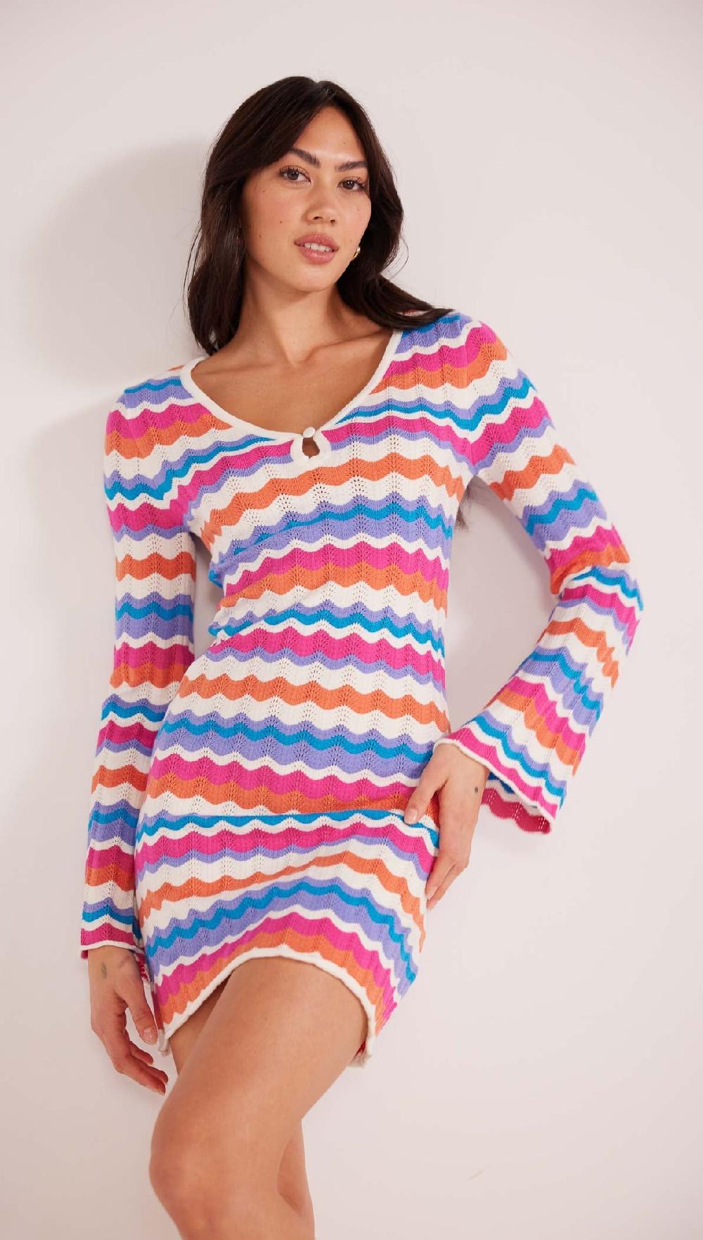 Minkpink Wilma Pointelle Knit Dress - Final Sale