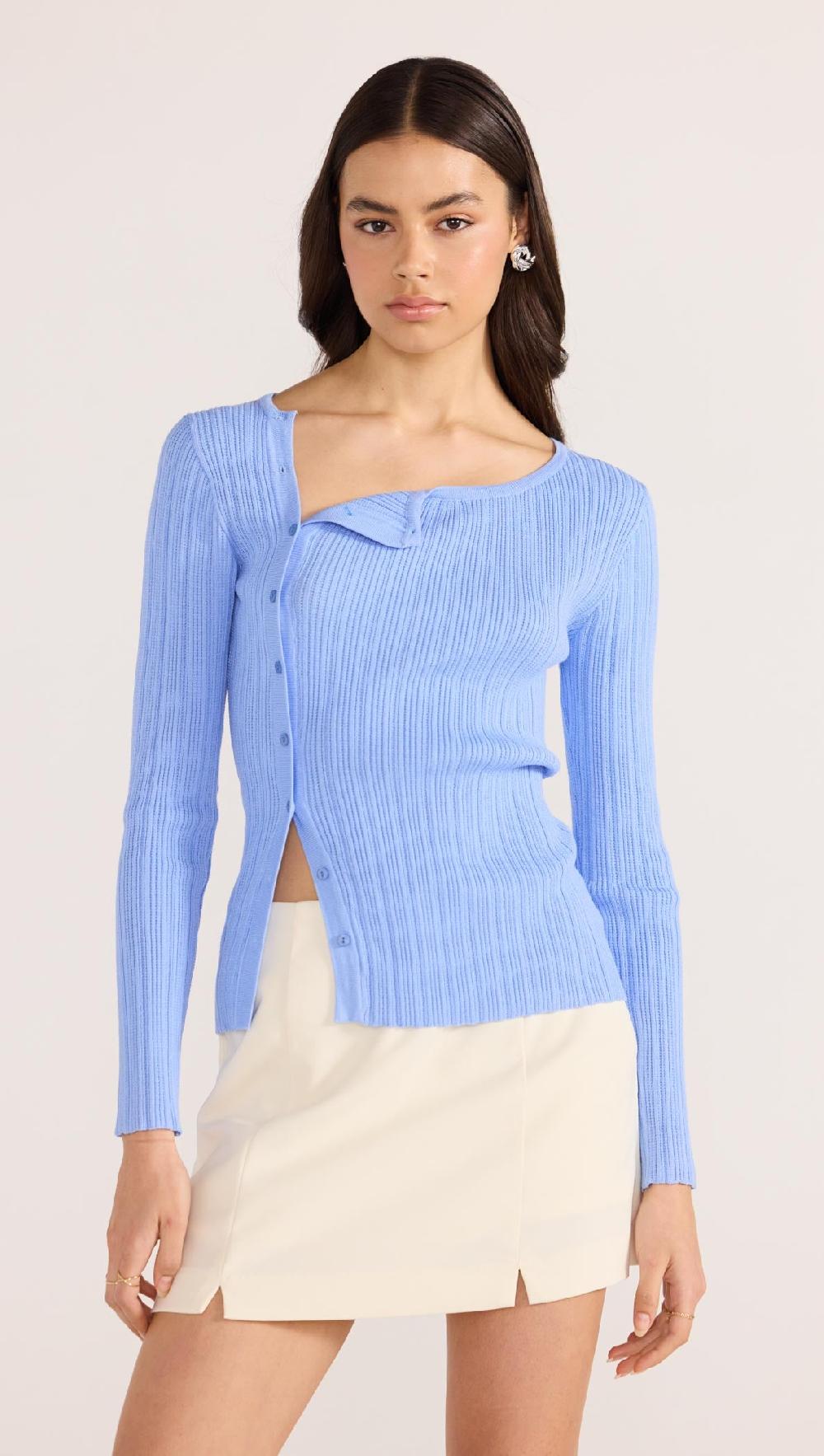 minkpink Zinnia Asymmetric Knit Top