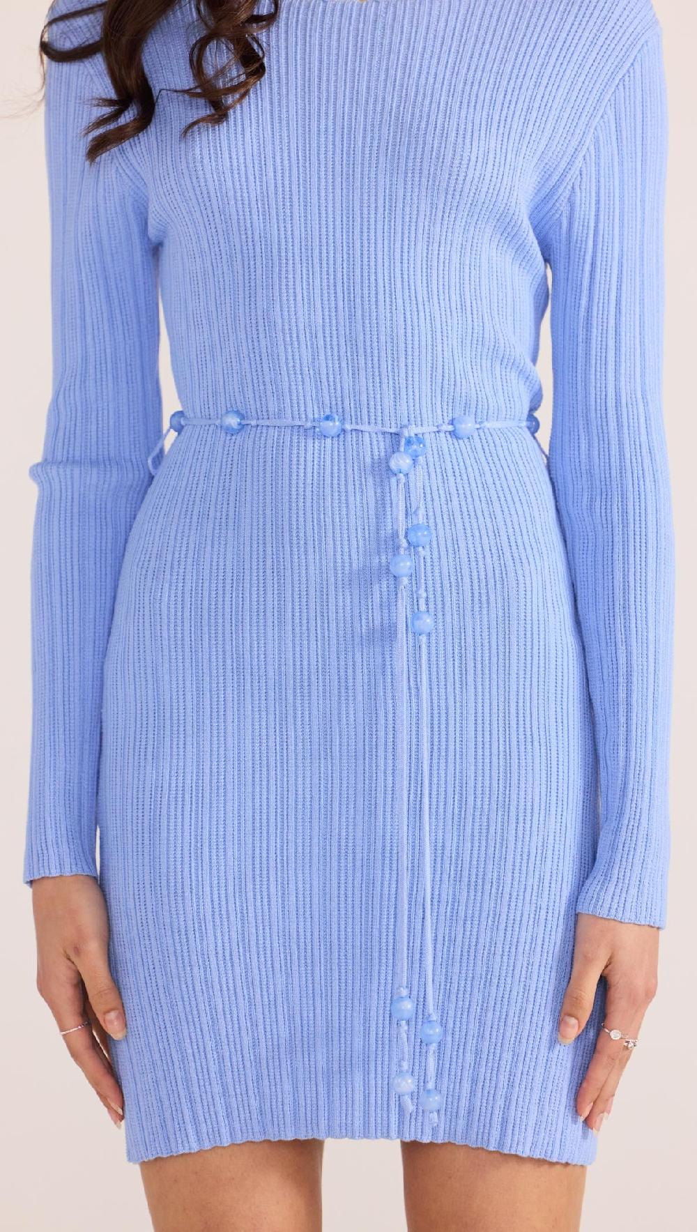 Minkpink Zinnia Bead Knit Mini Dress