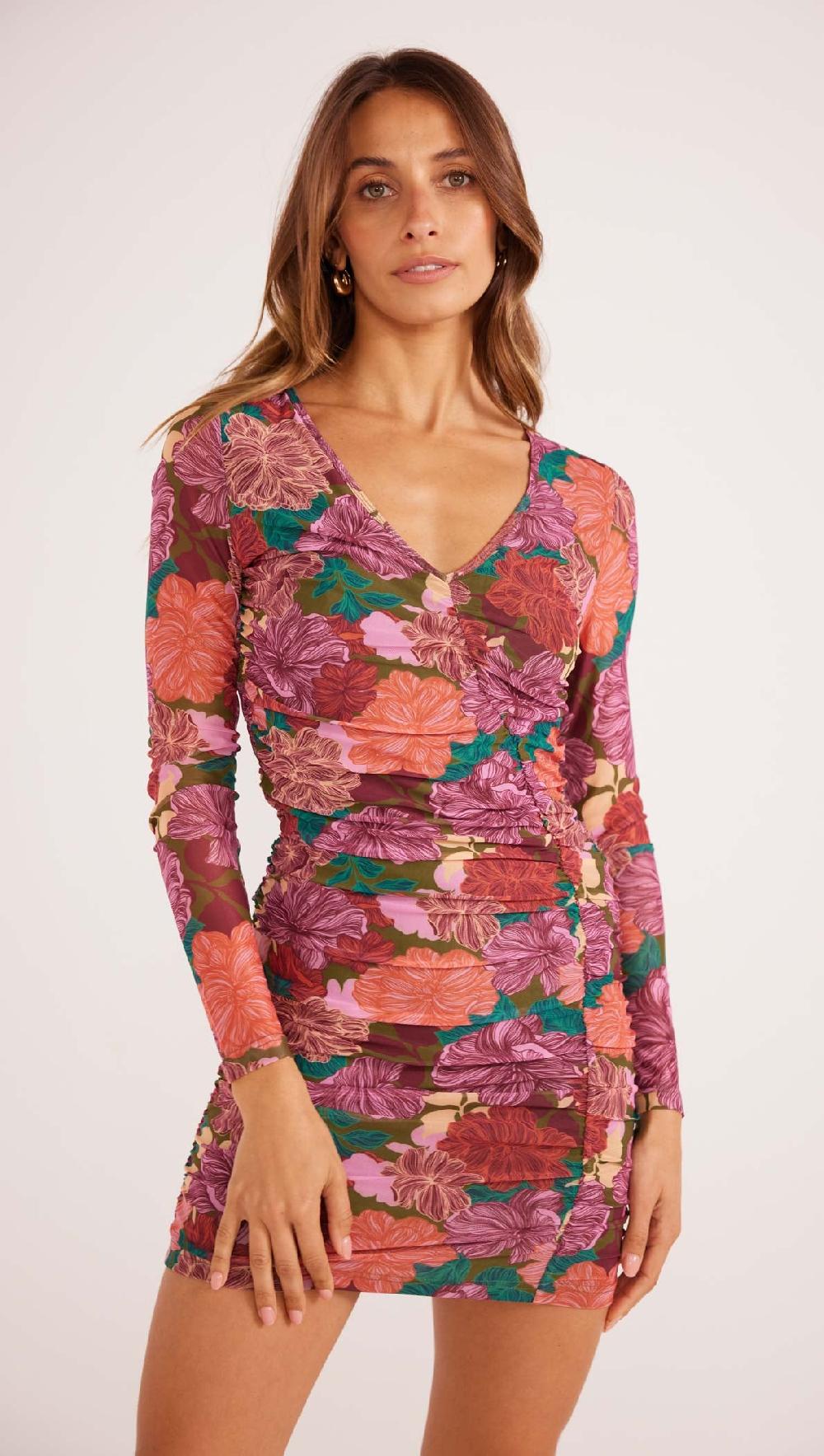 minkpink Zora Ruched Mini Dress - Final Sale