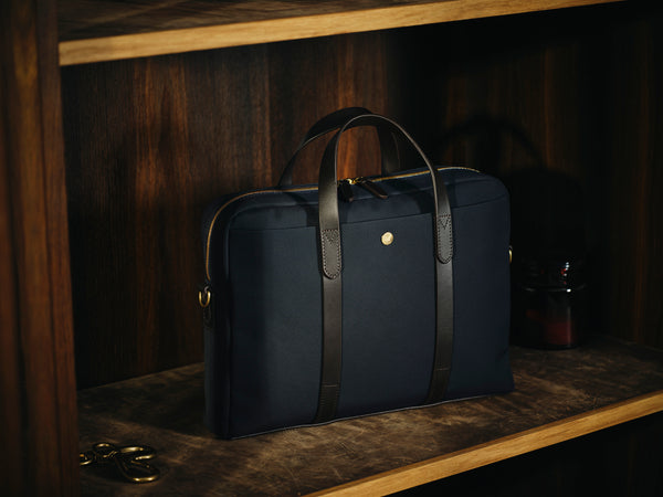 mismo M/S Aspire Navy/Dark Brown