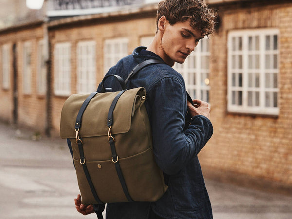 Mismo M/S Backpack Army/Dark Brown