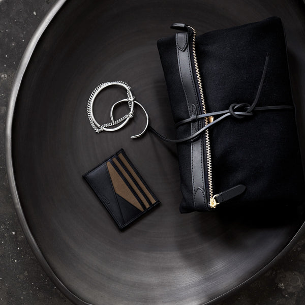 Mismo M/S Cardholder Army/Dark Brown