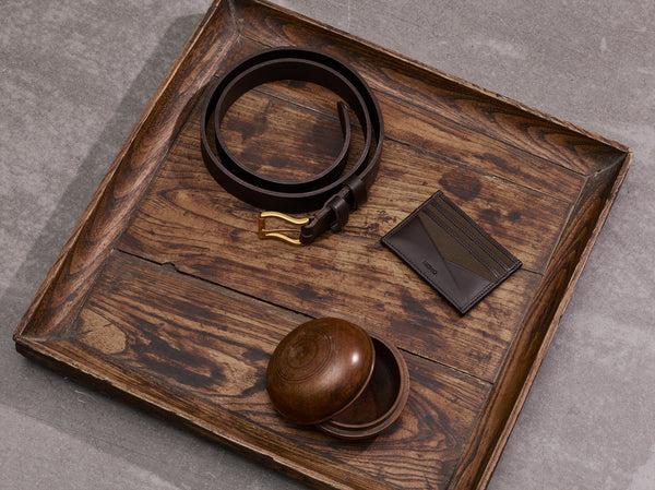 mismo M/S Cardholder Army/Dark Brown