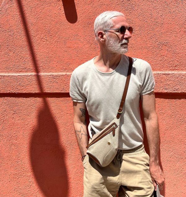 mismo M/S Drop Bag Army/Cuoio