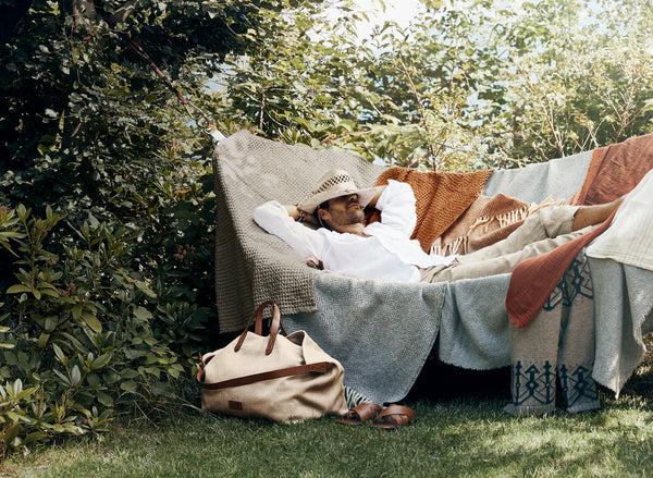 Mismo M/S Haven Palm Jacquard/Cuoio