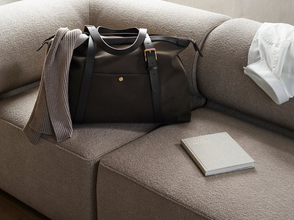 Mismo M/S Holdall Grand Herringbone/Cuoio