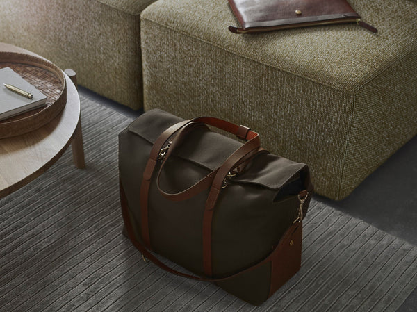 Mismo M/S Mega Tote Army/Dark Brown