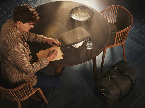 Mismo M/S Pouch Ocean Jacquard/Black