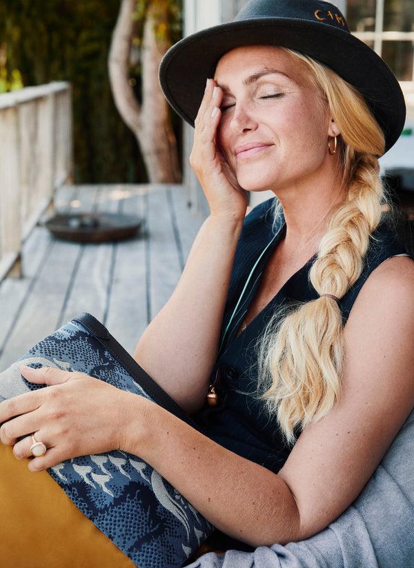 mismo M/S Pouch Palm Jacquard/Cuoio