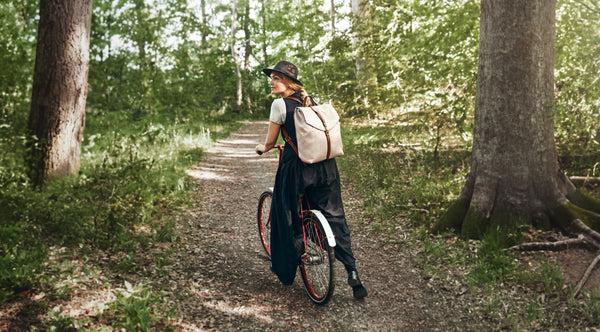 Mismo M/S Rucksack Grand Herringbone/Cuoio