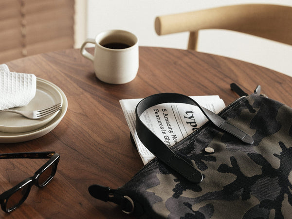 Mismo M/S Shopper Army/Dark Brown