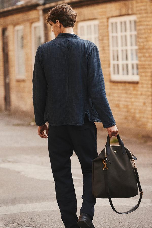 mismo M/S Shopper Army/Dark Brown