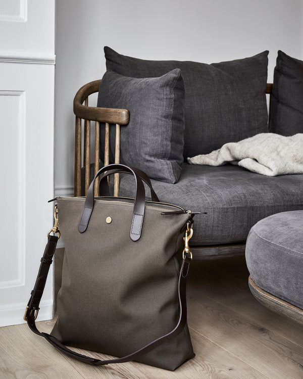 Mismo M/S Shopper Khaki/Black