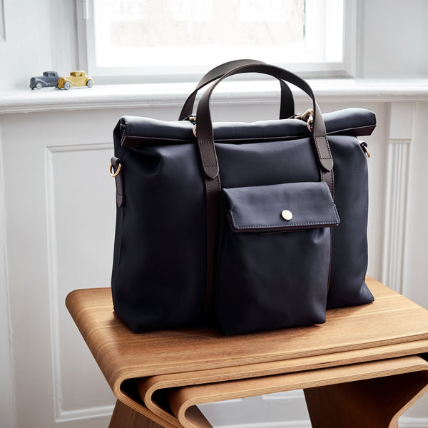 mismo M/S Soft Work Navy/Dark Brown