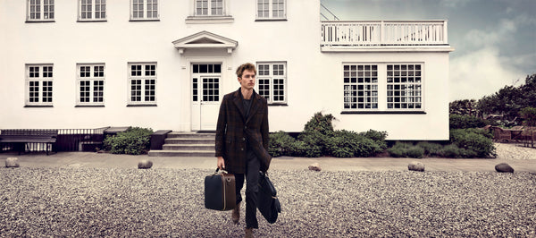 Mismo M/S Suit Carrier Navy/Dark Brown