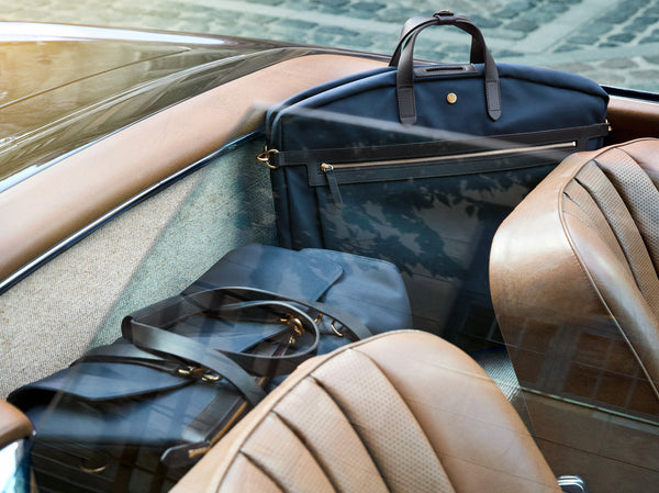 mismo M/S Suit Carrier Navy/Dark Brown