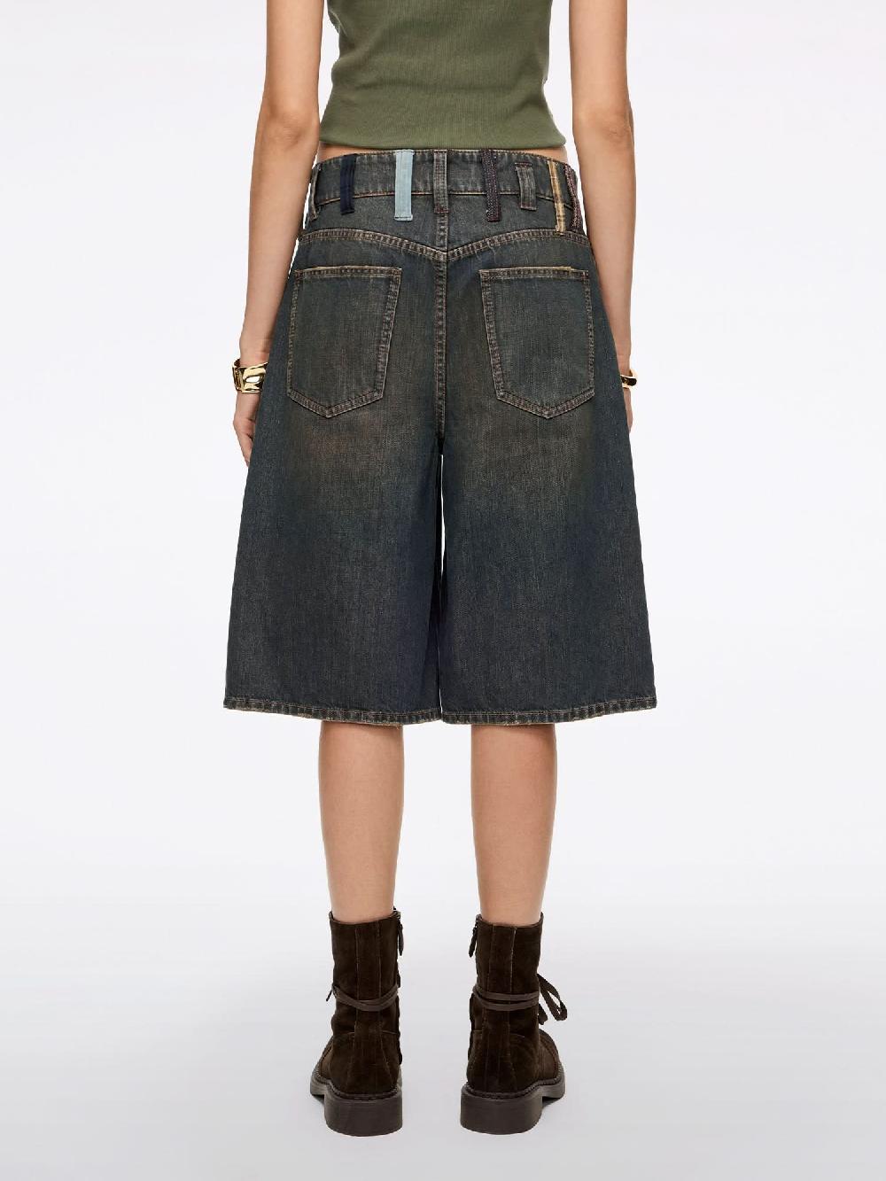 Miss Sixty BELT LOOP SHORTS CLAY BRICK RED RETRO BLUE