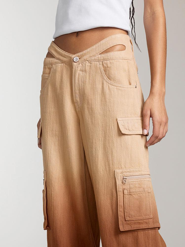 Miss Sixty BUTTERFLY SHAPE WAIST GRADIENT JEANS NEW KHAKI