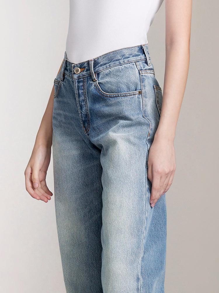 Miss Sixty BUTTON FLY STRAIGHT FIT JEANS MIDDLE BLUE