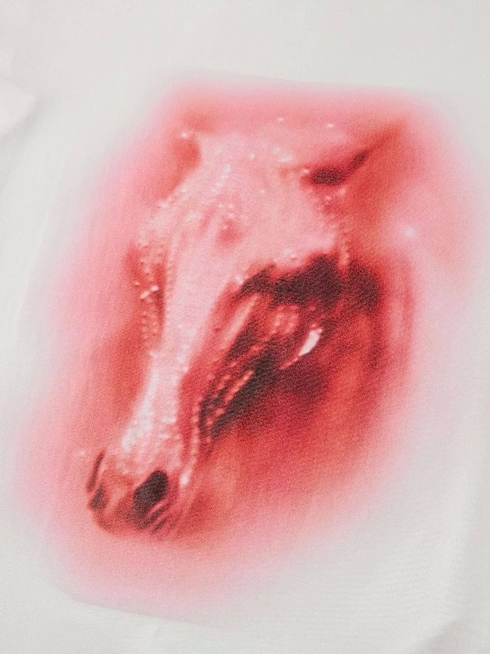 Miss Sixty CREW NECK PRINTED REVERSIBLE T-SHIRT WHITE