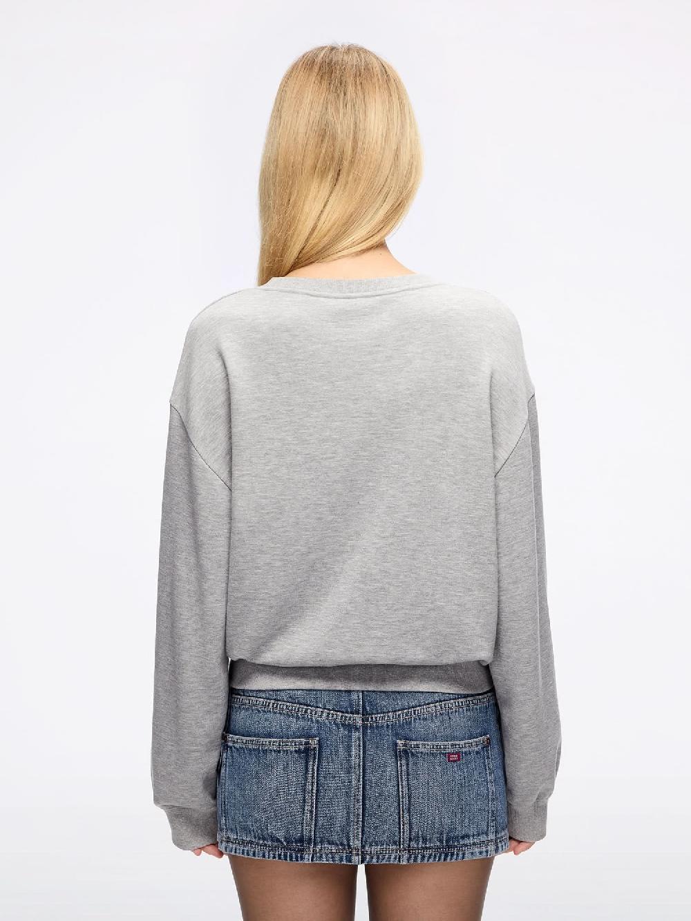 Miss Sixty CREW NECK PRINTED SWEATSHIRT LIGHT HEATHER GREY