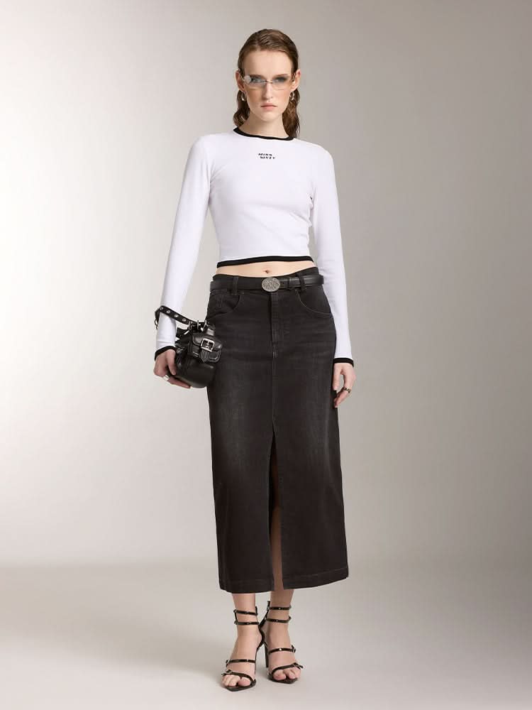 Miss Sixty CREW NECK SLIM FIT TOP T-SHIRT BRIGHT WHITE