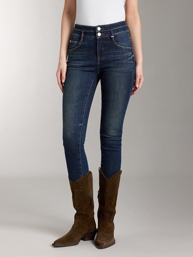 miss sixty DOUBLE BUTTONS JEANS IN DARK BLUE DARK BLUE