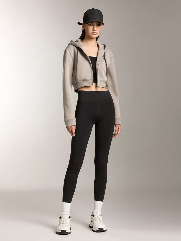 Miss Sixty DOUBLE ZIPPER HOODED SPORTS SWEATSHIRT DARK GREY