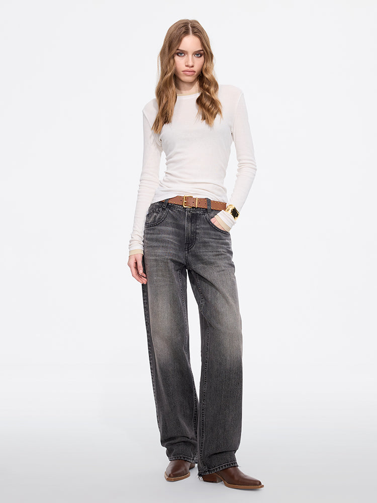 Miss Sixty HIGH WAISTED BARREL JEANS-ELIZABETH BLACK FOG