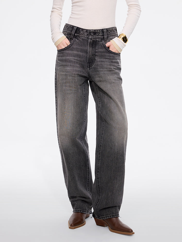 miss sixty HIGH WAISTED BARREL JEANS-ELIZABETH BLACK FOG
