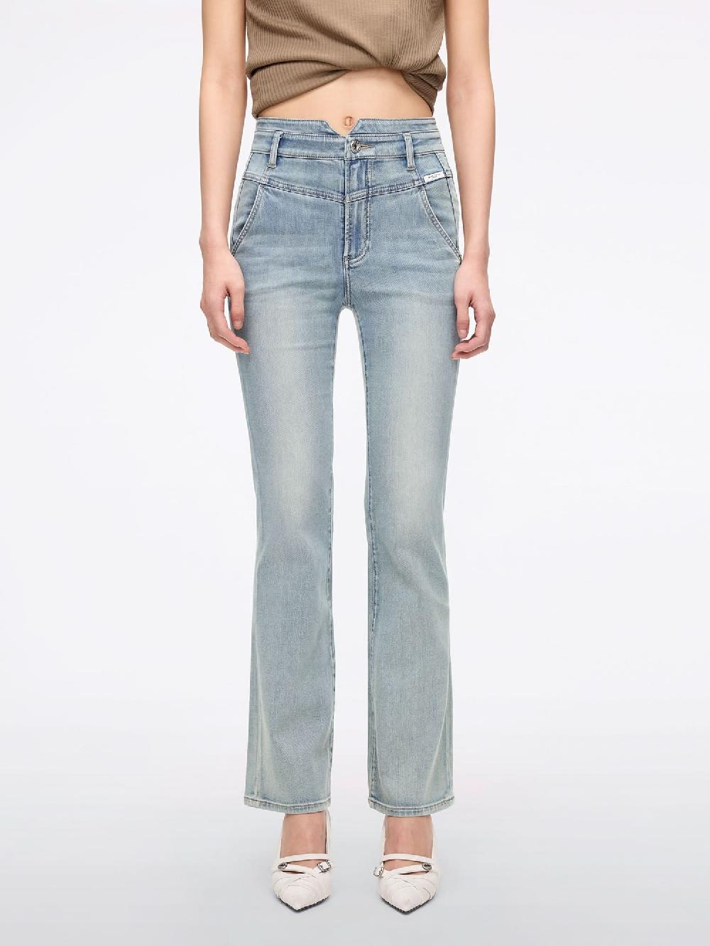 miss sixty HIGH WAISTED FLARE JEANS-ALICE LIGHT BLUE