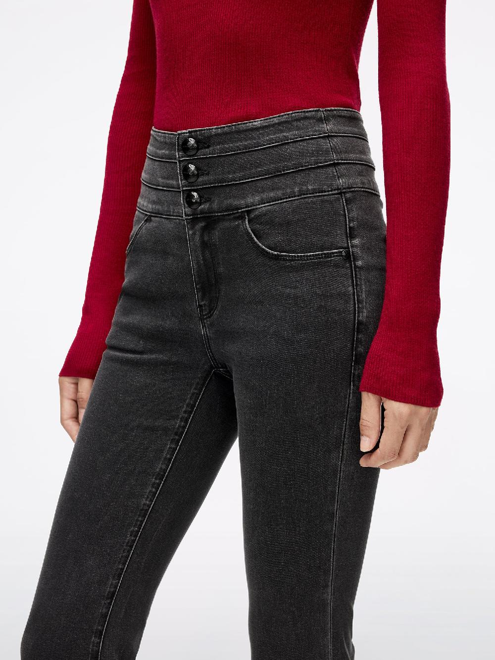 Miss Sixty HIGH WAISTED FLARE JEANS-BLUE ATTACK BLACK FOG