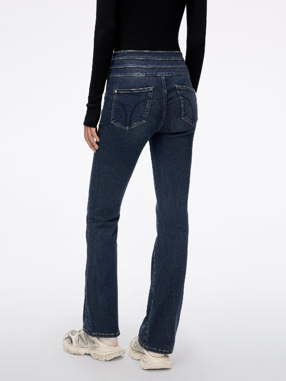 Miss Sixty HIGH WAISTED FLARE JEANS-BLUE ATTACK DEEP BLUE