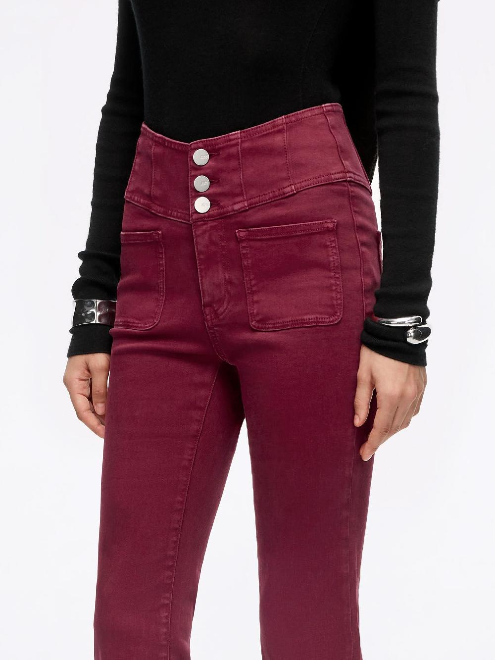 Miss Sixty HIGH WAISTED FLARED JEANS-GLENDA PLUS 5 AGATE RED