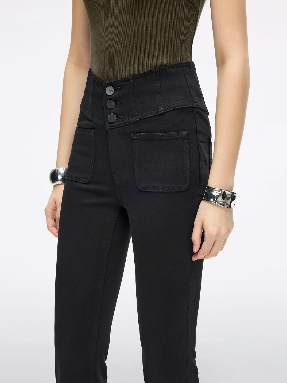 Miss Sixty HIGH WAISTED FLARED JEANS-GLENDA PLUS 5 BLACK