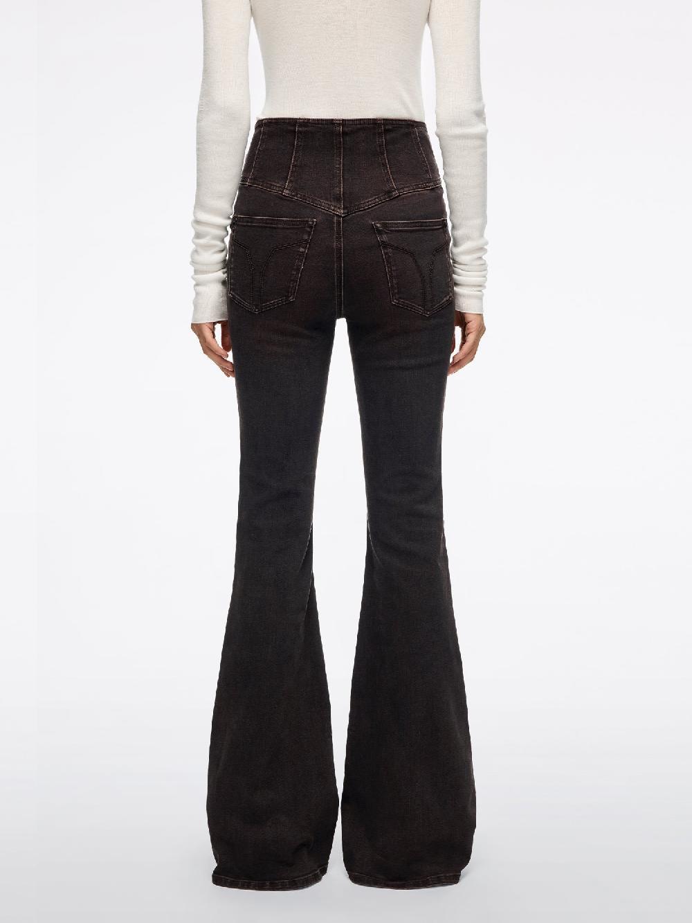 Miss Sixty HIGH WAISTED FLARED JEANS-GLENDA PLUS 5 CHOCOLATE