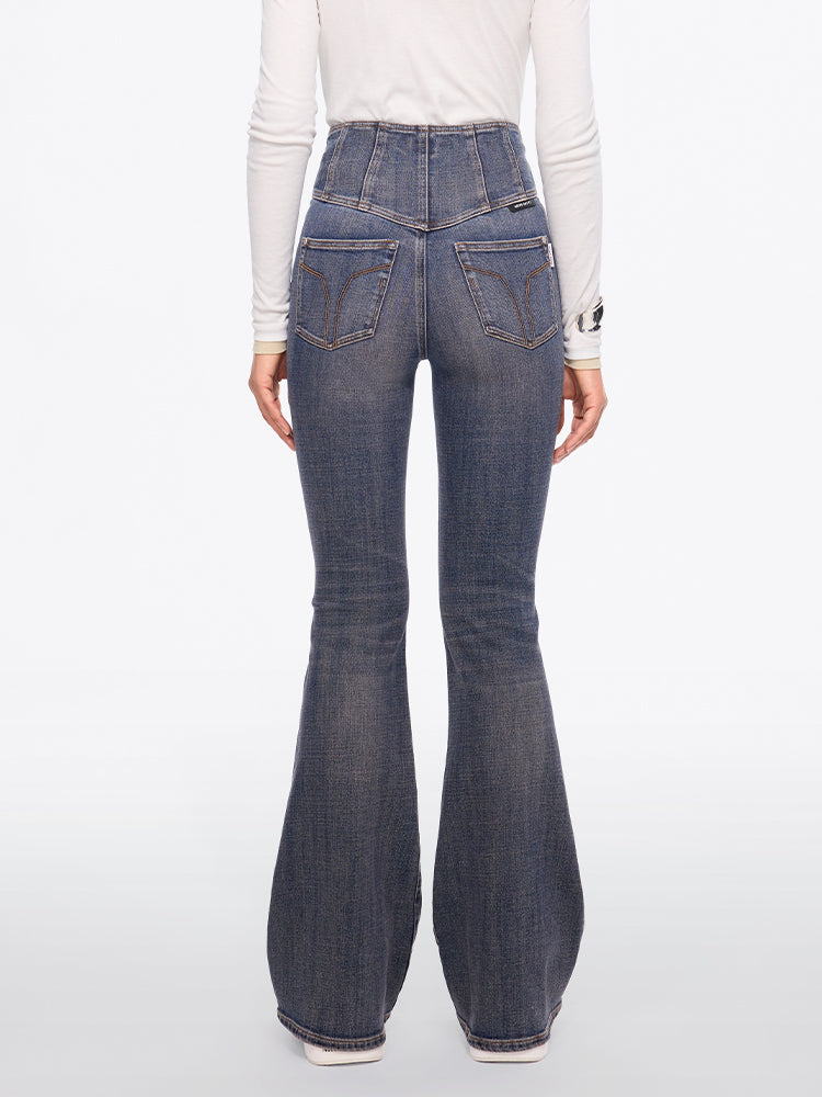 Miss Sixty HIGH WAISTED FLARED JEANS-GLENDA PLUS 5 HYACINTH