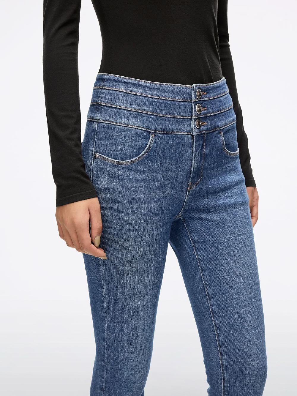 Miss Sixty HIGH WAISTED SKINNY JEANS-BLUE ATTACK MIDDLE BLUE