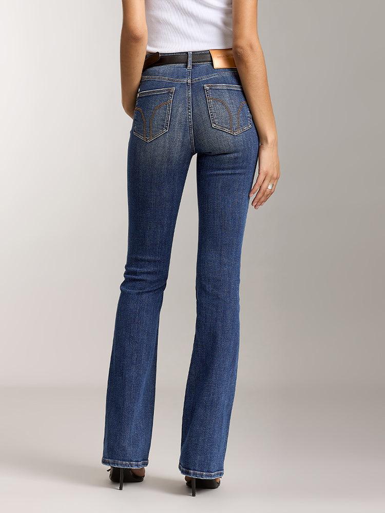 Miss Sixty HIGH WAISTED SLIM FIT FLARED JEANS DARK BLUE