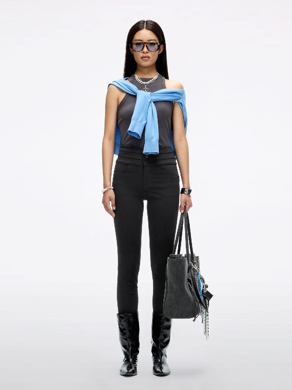 Miss Sixty HIGH WAISTED SLIM-FIT JEANS-BLUE ATTACK BLACK