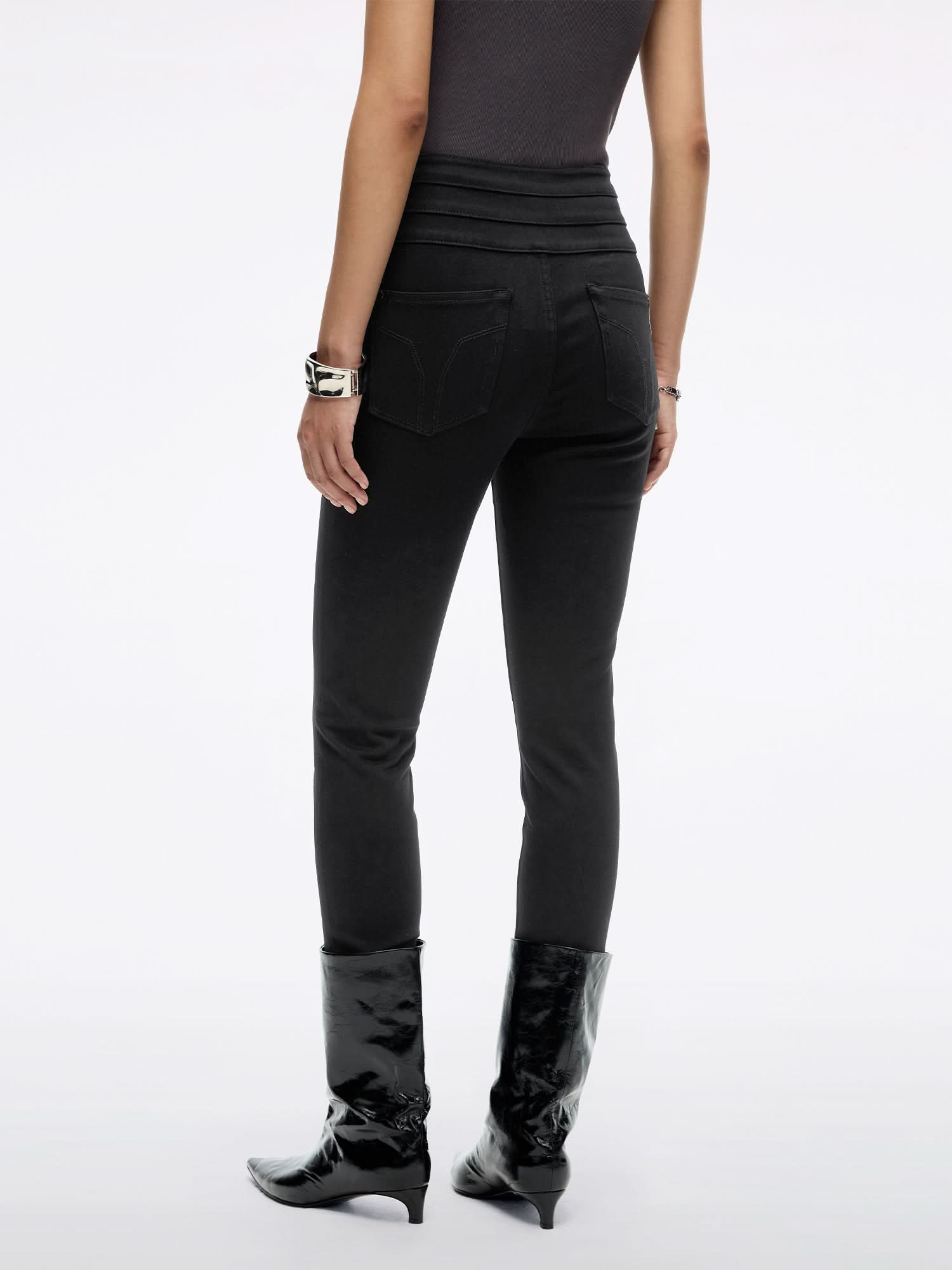 Miss Sixty HIGH WAISTED SLIM-FIT JEANS-BLUE ATTACK BLACK