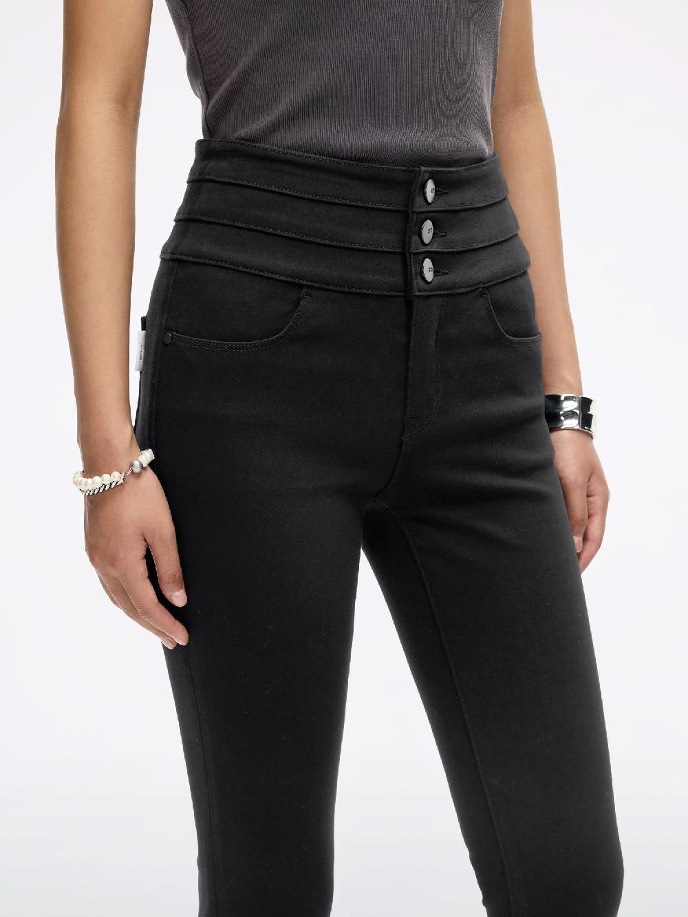 Miss Sixty HIGH WAISTED SLIM-FIT JEANS-BLUE ATTACK BLACK