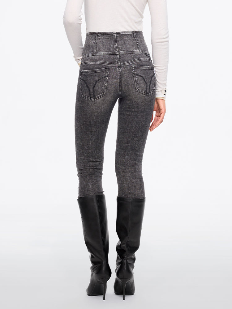 Miss Sixty HIGH WAISTED SLIM-FIT JEANS-GLENDA BLACK FOG
